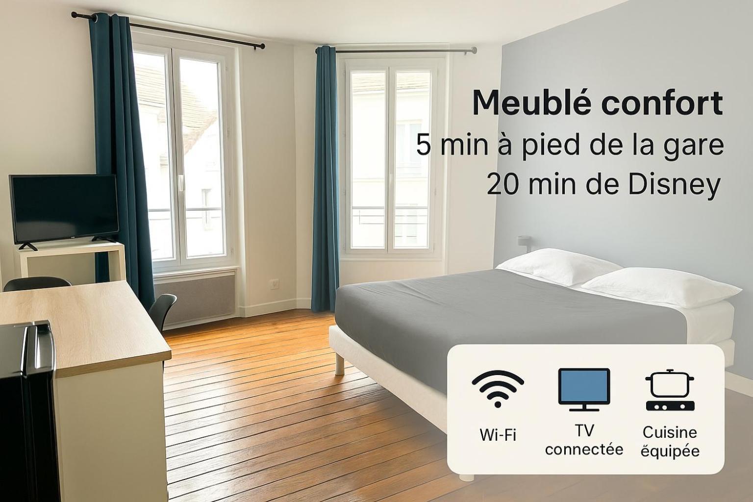 Appartement Maciet 2- Centre Ville Meaux-Gare-Disney Екстериор снимка
